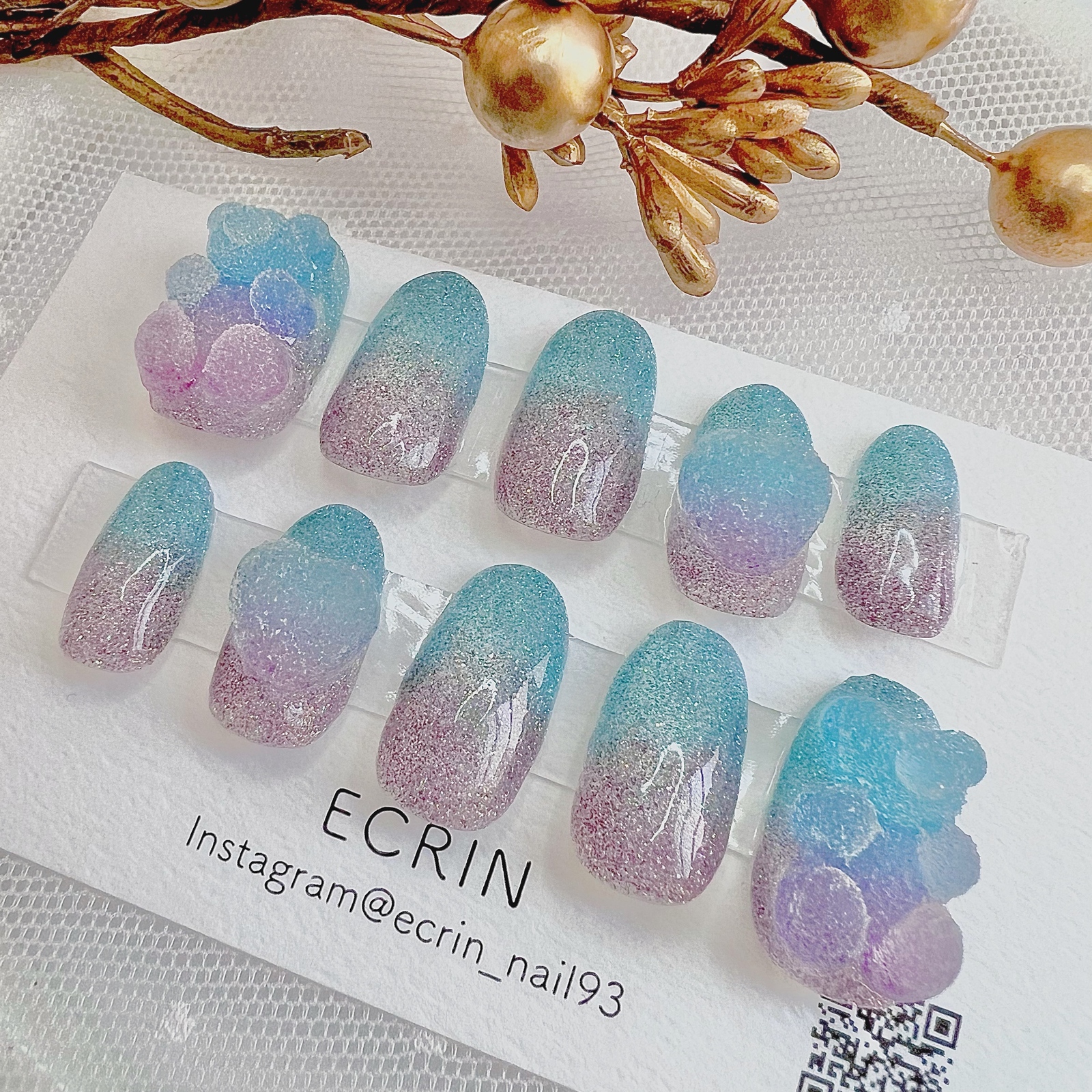 エミ♡ネイルチップ 2点 𝒔𝒆𝒕 𝒄𝒐𝒏𝒕𝒆𝒏𝒕 ♥ #ネイルチップ #ネイルチップ販売