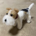 羊毛フェルト犬＊ワイヤーフォックステリア＊ハンドメイド