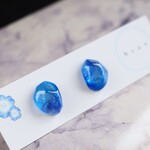 冬夜の直前〔イヤリング/ノンホールピアス/チタンピアス/シンプル / レジン鉱石〕       