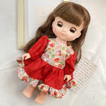 ＊フリルたっぷりワンピース＊ メルちゃん ソラン．レミンちゃん服