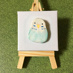 セキセイインコブローチ【いつでも一緒だよ、シリーズ】
