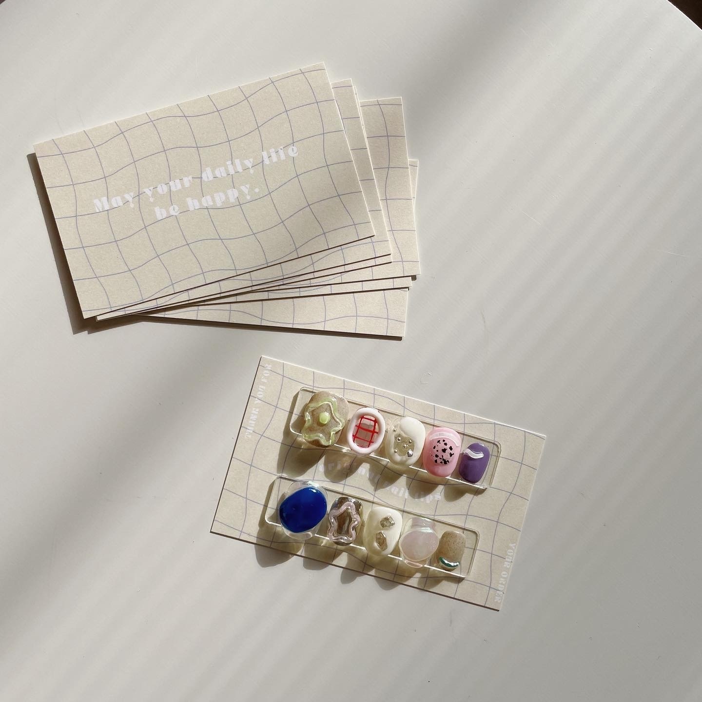 ショップカード アクセサリー台紙 サンキューカード 名刺 No.281