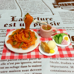 ミニチュア🍝食品サンプル風ナポリタンセット