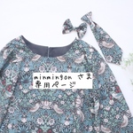 【専用】カルムワンピース〈総いちご泥棒〉レディースフリー/長袖.シームポケット有