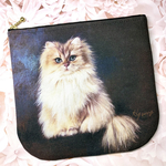 🐈‍⬛【ルイ】18cmファスナーポーチ アッシュデザイン イジェヒョン ハンドメイド 猫