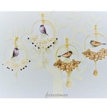 タティングレース＆スズメ達🐤ピアス