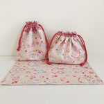 Candy House☆お弁当袋&ランチョンマット&コップ入れ お弁当入れ コップ入れ 入園入学 給食袋 ランチョンマット ランチセット 巾着袋