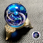 大玉　宇宙玉レジン惑星　レジンネックレス