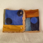  ♡new♡デニムリメイクのパッチワークネックウォーマー