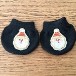 aibo用　足裏傷防止靴下４個1組　Xmas サンタ