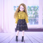 リカちゃん服＊チェックの台形スカート＊ブライス