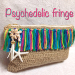 psychedelic fringe bag