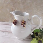 淡水パールの葡萄ピアス（イヤリング）