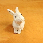うさ子（うさぎ）陶芸作品　置物（陶 動物）
