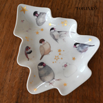 　インコのクリスマスプレート★（お好きな鳥を10匹選んでツリーに！）