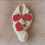 りんご柄ペット用マフラー🍎🧣