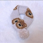 クマ柄ペット用マフラー🐻