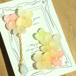 パステルカラー紫陽花イヤーカフ