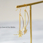 La lune et les étoiles　揺れるチェーンピアス