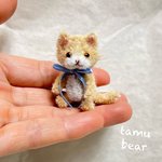 ミニチュア モールアート チビ猫 ちゃんモールベア テディベア Tamubear