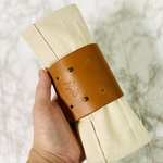 め～ちゃ入るペンケース（キャメル）キャンバス生地と革　大容量のペンケース