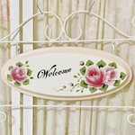 薔薇のwelcomeボード(アイアンプラーク)