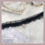 【𝑂𝑈𝑇𝑅𝐸𝑇】♦︎ 𝐅𝐫𝐢𝐥𝐥 𝐯𝐞𝐥𝐯𝐞𝐭 𝐜𝐡𝐨𝐤𝐞𝐫 ♦︎ 貴婦人の秘密のビジューチョーカー