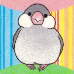 【砂絵作品】文鳥