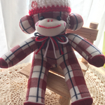ソックモンキー(tricolore monkey RED)