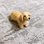 ミニチュアダックス　ミニチュア　犬　置物　フィギュア　オブジェ　粘土