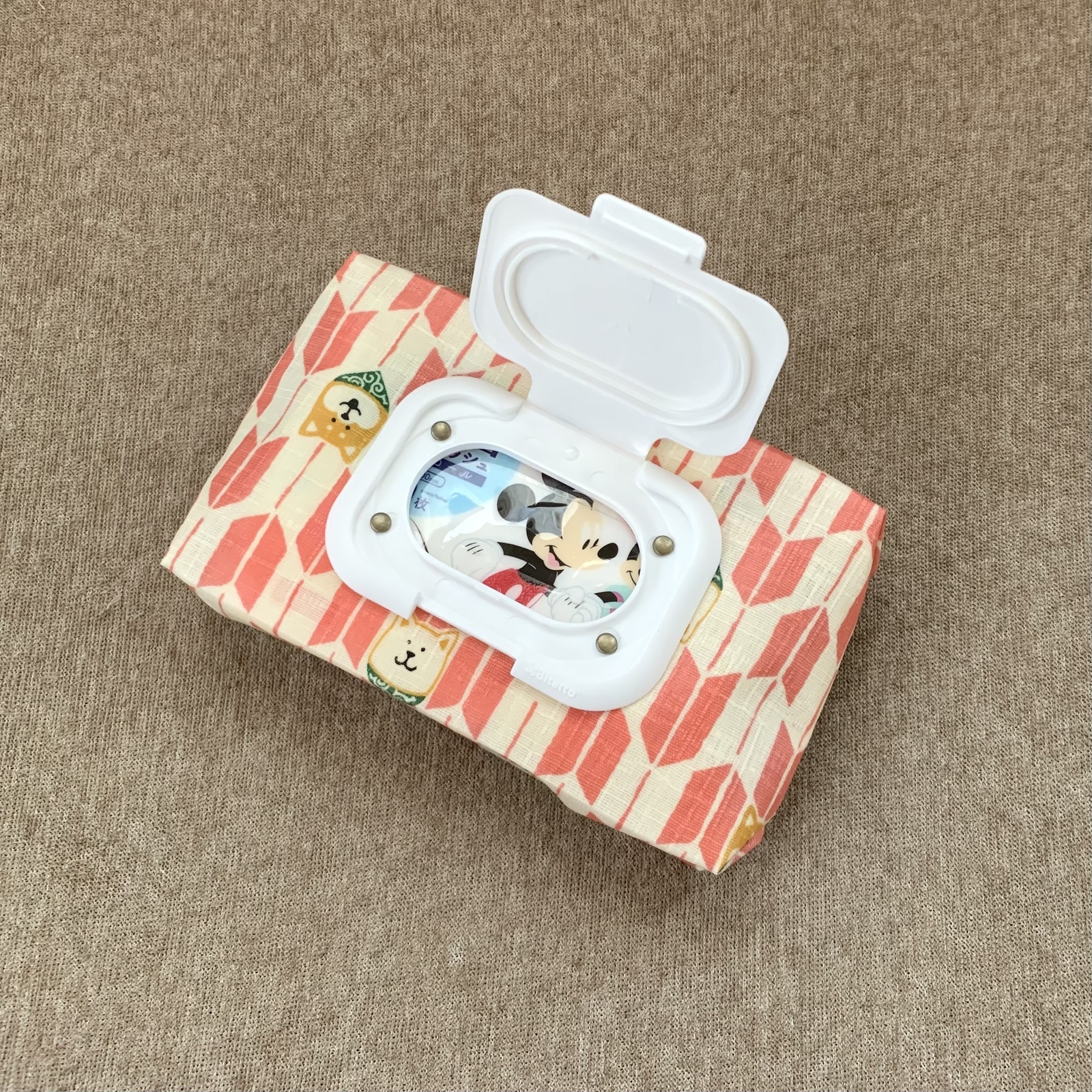 再販☆mini☆ウェットティッシュケース☆除菌シートポーチ☆柴犬