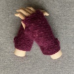 「再販」シルクモヘアの指なし手袋