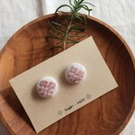 こぎん刺しのピアス