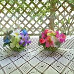 アロマサシェお花のオブジェ　(ピンク）