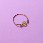 今月のサービス品♪ペリドット  天然石 ワイヤー ピンキーリング