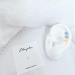 『軟骨ピアス』white＊フラワー