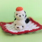 パンダの鏡餅マグネット