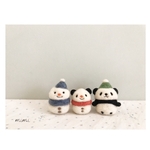 パンダさんとパンダ雪だるま