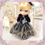 【季節限定】リカちゃん　ネオブライス　クリスマスドレスセット　ネイビー