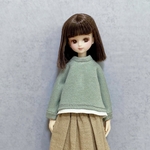 リカちゃんサイズ服　重ね着風トレーナー　●送料無料●