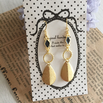 【再販☆】マットゴールドリーフピアス♡