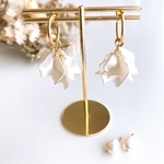 gold)3way チタンフープピアス 