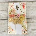 クイリングで飾ったご祝儀袋・黄色andオレンジ