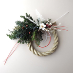 クリスマスから飾れる！しめ縄リース