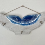 くじらのしっぽモチーフ　海レジンウォールフック