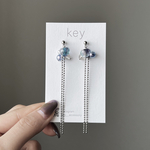 New ▽ Kirakira ballchain pierce [ blue ]