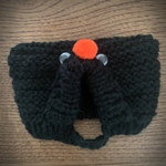 BLACK 猫耳 KNIT CAP(送料込)