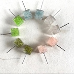 苔のハーバリウムピアス/アイスランドモス/サージカルステンレス