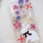 iphone６・5/5s・5c・4/4s　押し花ケース【#127】