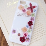 iphone6 (5/5s・5c・4/4s)　押し花ケース【#175】